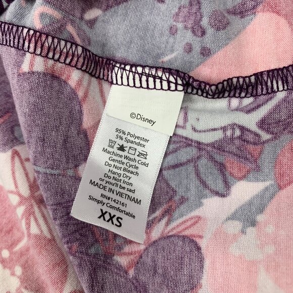 LuLaRoe Irma Disney Villains Maleficent XXS High-Low Short Sleeve Tunic Top - Picture 4 of 7